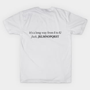 FROM I TO U WHITE (BTS) T-Shirt